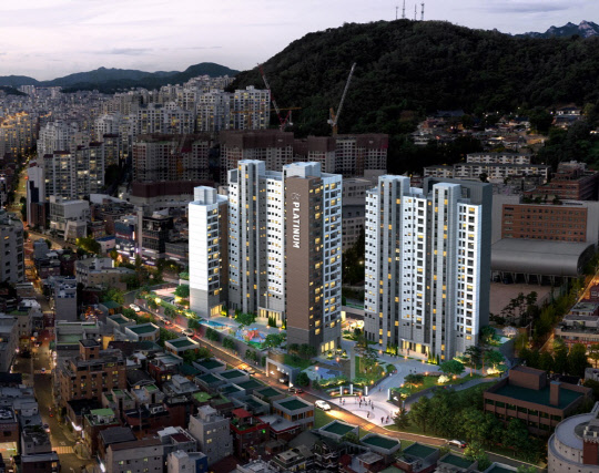 서울 홍은동 가로주택정비사업 조감도. <쌍용건설 제공>